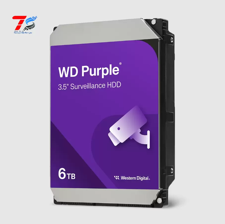 Ổ cứng giám sát WD Purple - 6TB (WD64PURZ)